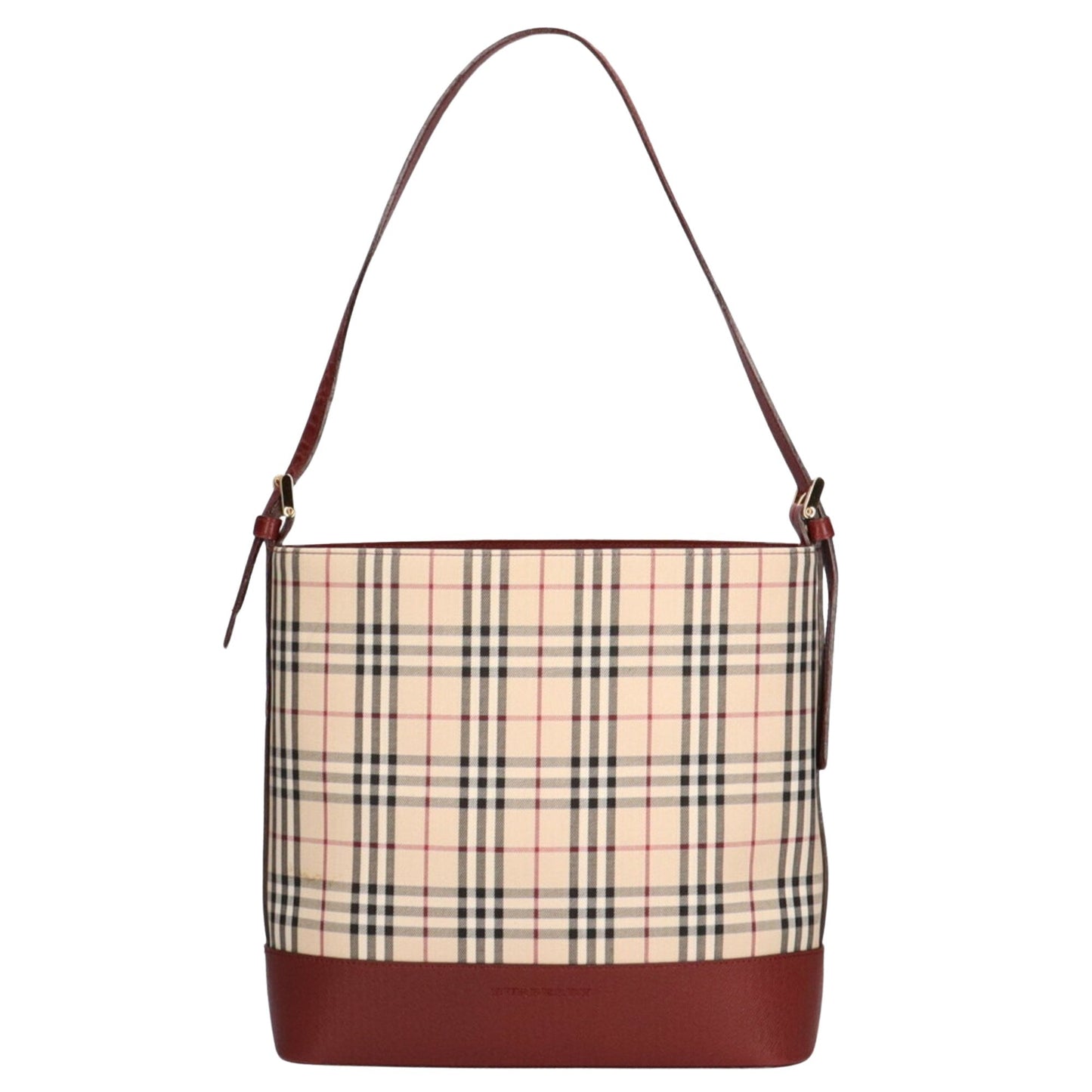 Burberry Nova Brand Canvas White Shoulder Bag Style 53