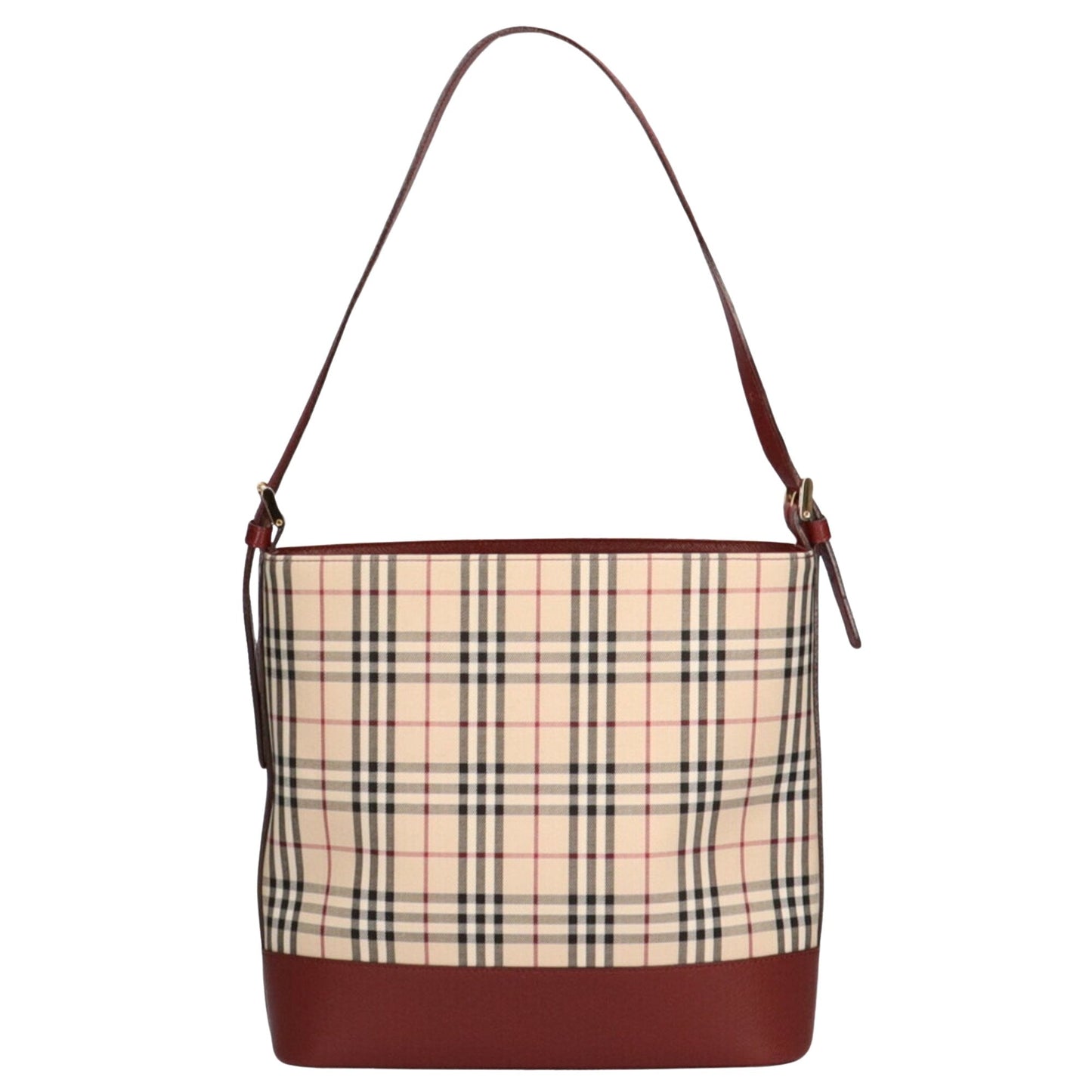 Burberry Nova Brand Canvas White Shoulder Bag Style 53