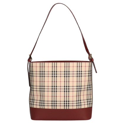 Burberry Nova Brand Canvas White Shoulder Bag Style 53