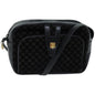 Luxury CELINE Macadam Canvas Shoulder Bag Black 76081