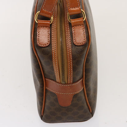 Luxury CELINE Macadam Canvas Hand Bag PVC Brown 76084