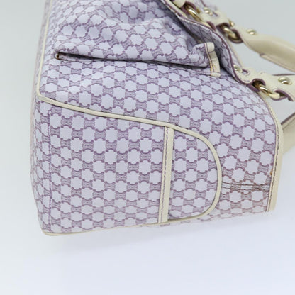 Luxury CELINE Macadam Canvas Tote Bag Purple 76143