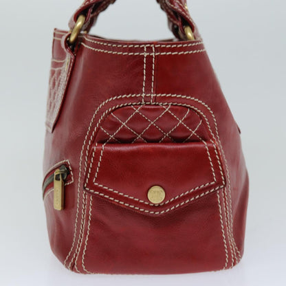 Luxury CELINE Hand Bag Leather Red 76145