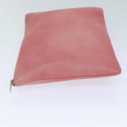 Luxury CELINE Clutch Bag Leather Pink 76410
