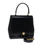 Luxury CELINE Hand Bag Patent leather 2way Black 76412