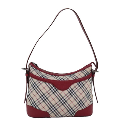 Burberry Nova Auth Canvas Red Shoulder Bag
