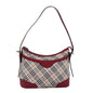 Burberry Nova Auth Canvas Red Shoulder Bag