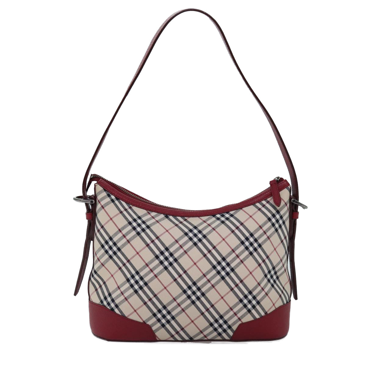 Burberry Nova Auth Canvas Red Shoulder Bag