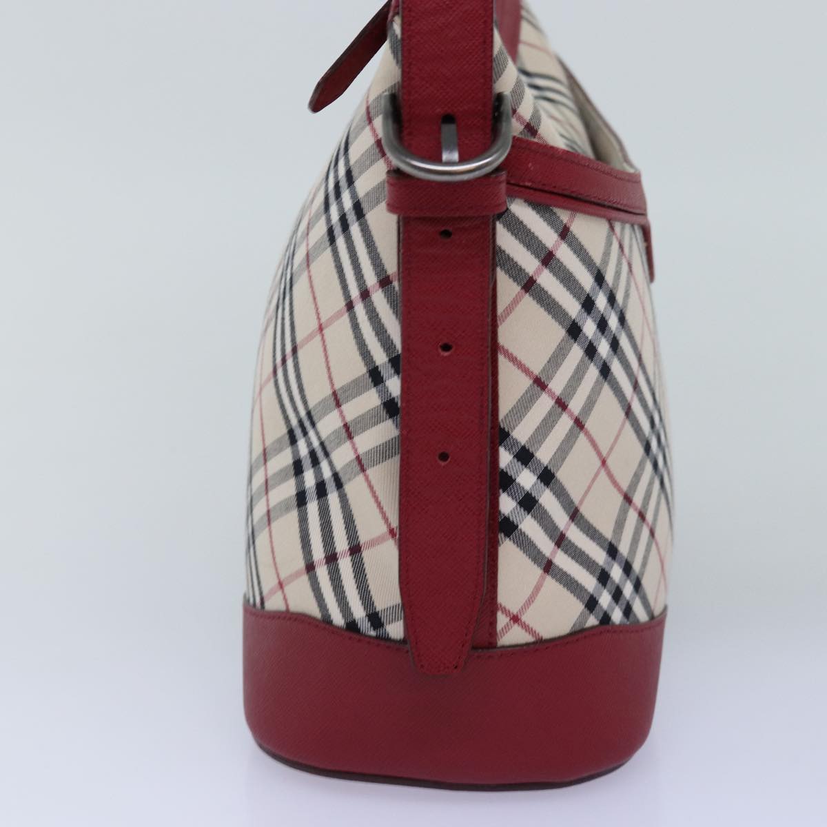 Burberry Nova Auth Canvas Red Shoulder Bag