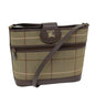 Luxury BurberrySs Nova Check Shoulder Bag Canvas Beige Auth 76570