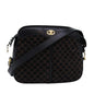 Luxury CELINE Triomphe Canvas Shoulder Bag Suede Black 76792