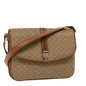 Luxury CELINE Macadam Canvas Shoulder Bag Beige 76996
