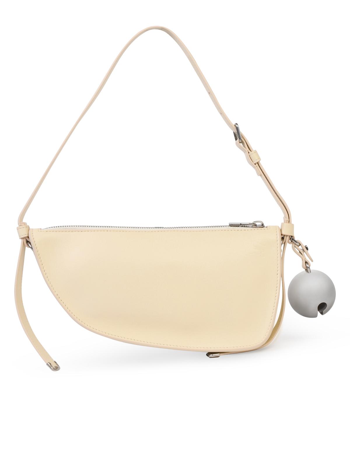 Burberry Ivory Woman Leather Shoulder Bag