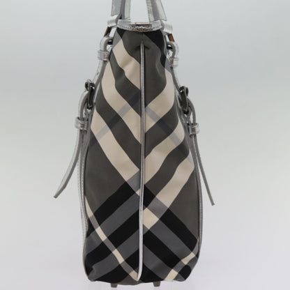 Burberry Nova Auth Nylon Gray Tote Bag
