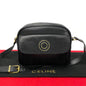 CELINE Shoulder Bag leather black Circle logo Women(Unisex)