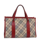 Burberry Nova Label Canvas Beige Handbag Style 6