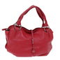 Luxury CELINE Hand Bag Leather Red 77381