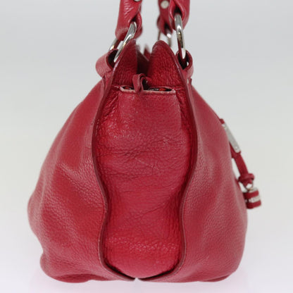 Luxury CELINE Hand Bag Leather Red 77381
