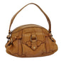 Luxury CELINE Shoulder Bag Leather Brown 77389