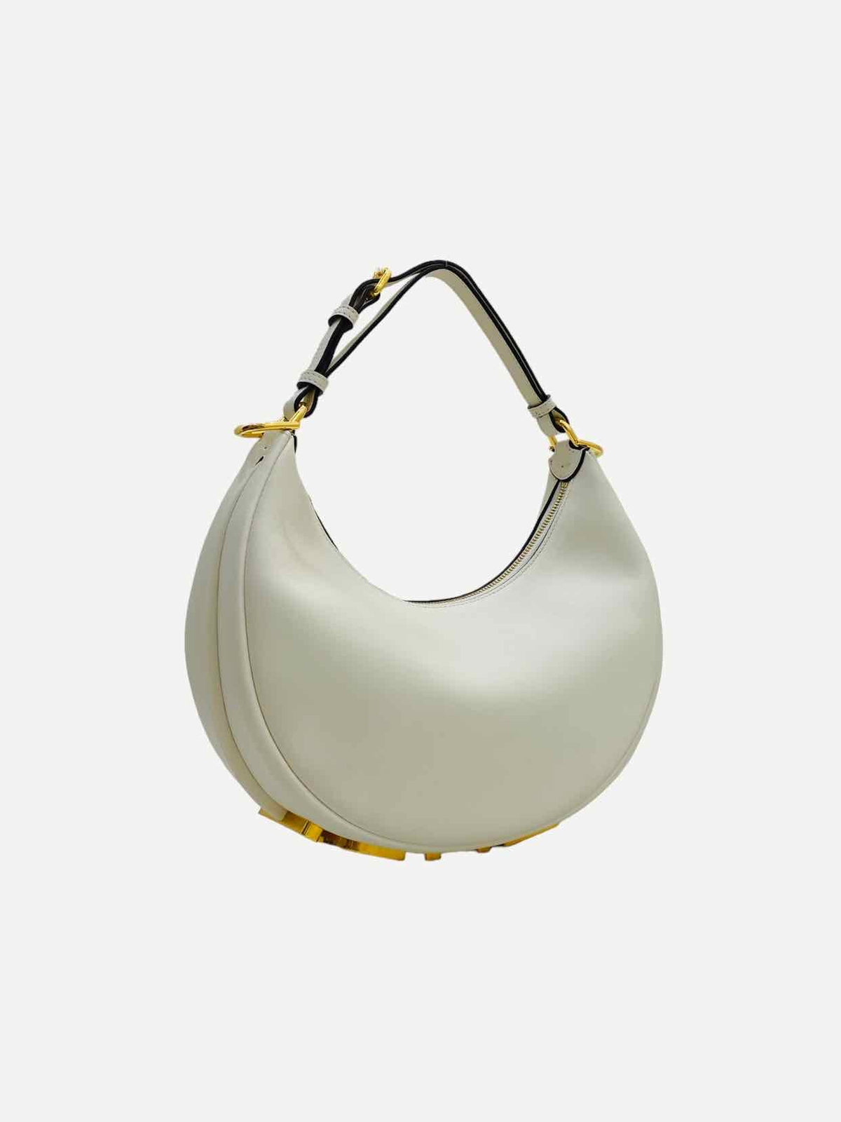 FENDI Fendigraphy White Shoulder Bag Rovelle Bags