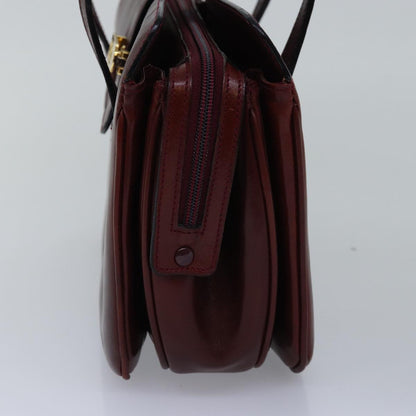 Luxury CELINE Hand Bag Leather Red 77466