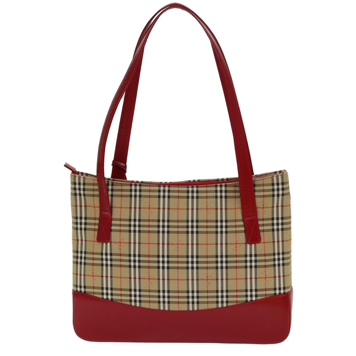 Burberry Nova Auth Leather Beige Tote Bag Style 4