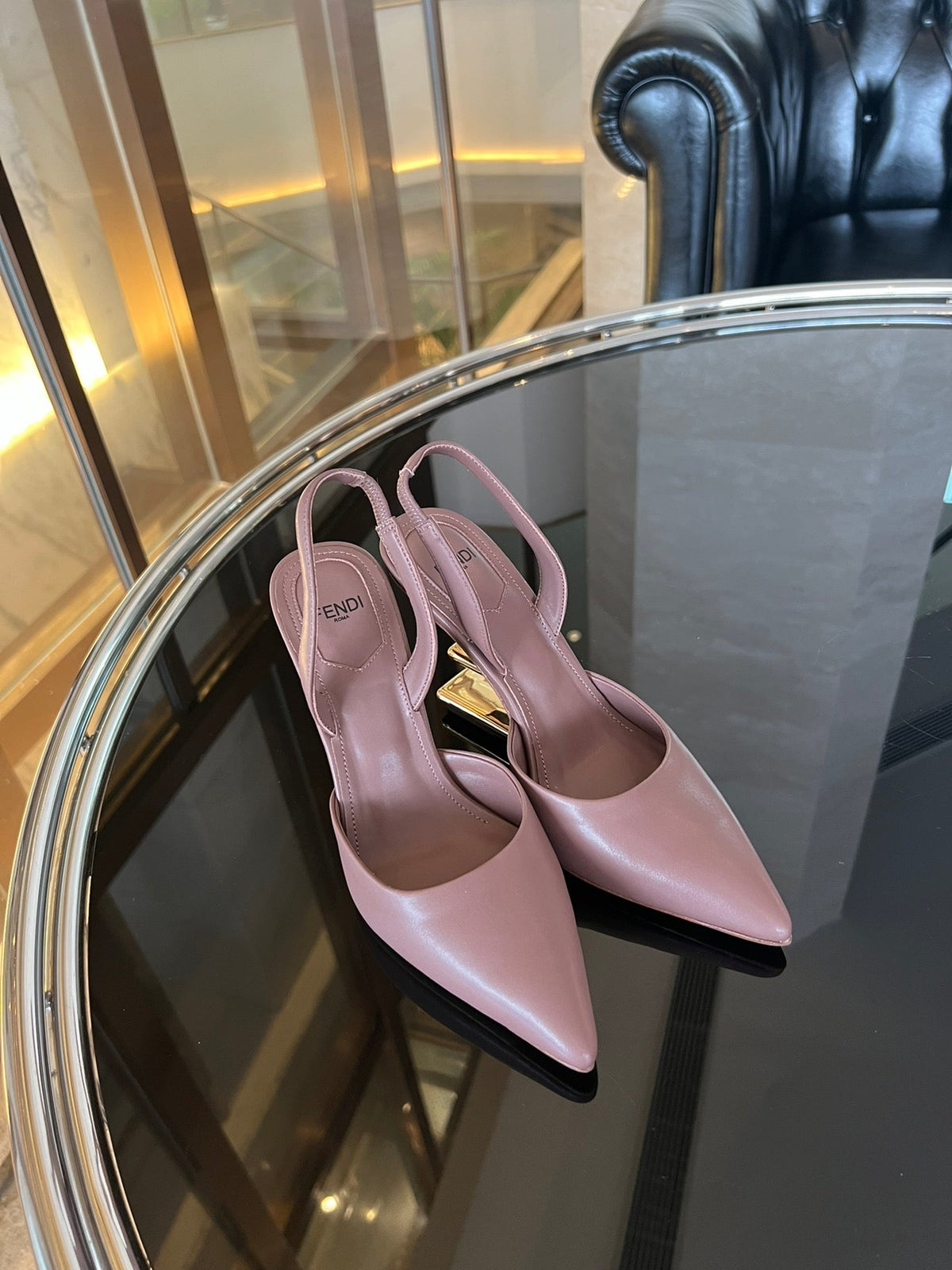 Fendi First Heel Slingbacks