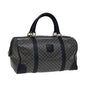 Luxury CELINE Macadam Canvas Boston Bag Navy 77711