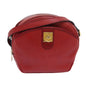 Luxury CELINE Shoulder Bag Leather Red 77720
