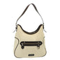 Burberry Auth Canvas White Shoulder Bag