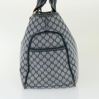 Luxury CELINE Macadam Canvas Hand Bag Navy 77737