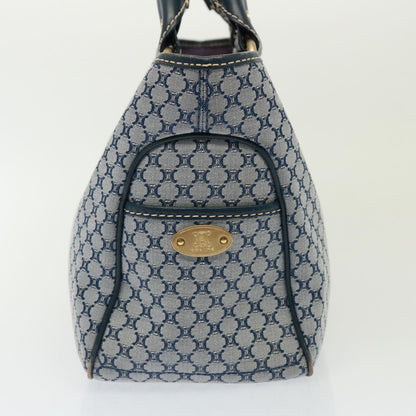 Luxury CELINE Macadam Canvas Hand Bag Navy 77737