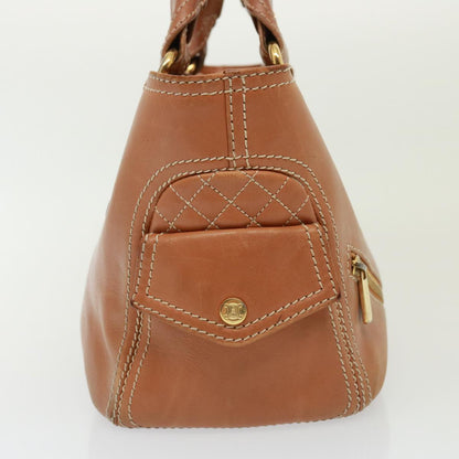 Luxury CELINE Hand Bag Leather Brown 77738