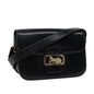 Luxury CELINE Shoulder Bag Leather Black 77808
