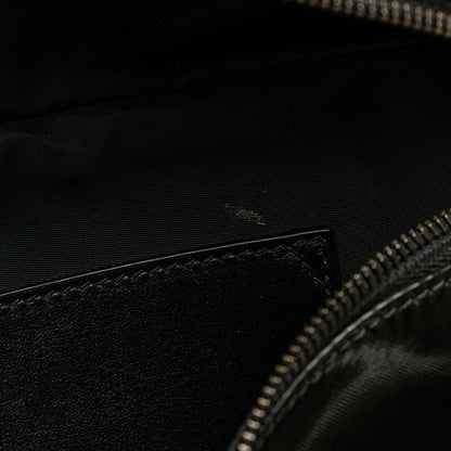 Burberry Logo Stripe Leather Handbag