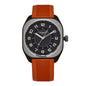 DLC Coated Titanium Rubber 39mm H08 Automatic Watch Orange
