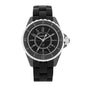 Stainless Steel Matte Ceramic 33mm J12 Quartz Watch Black