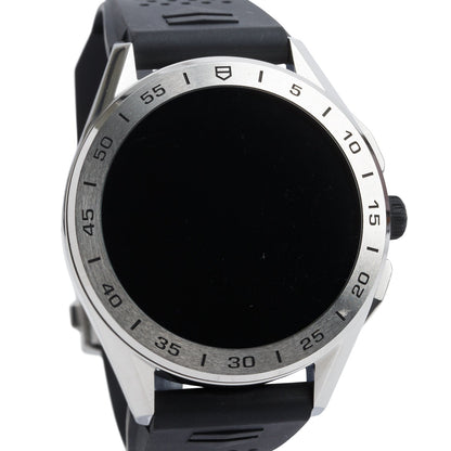 Tag Heuer Stainless Steel Connected 45 MM Digital Watch SBG8A w/ Box, Extra Straps & Charger