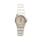 Omega 2024 Stainless Steel & 18k Yellow Gold Diamond Bezel Constellation 25 MM Quartz Watch Mother of Pearl Diamond Dial w/ Box & Papers