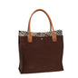 Luxury Burberry Nova Check Tote Bag Canvas Beige Brown Auth 78542