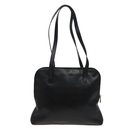 Luxury CELINE Shoulder Bag Leather Black 78547