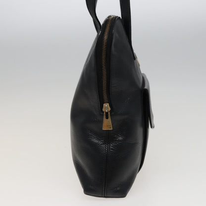 Luxury CELINE Shoulder Bag Leather Black 78547