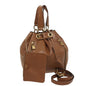 Luxury CELINE Hand Bag Leather 2way Beige 78642