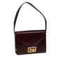 Luxury CELINE Shoulder Bag Leather Wine Red 78766