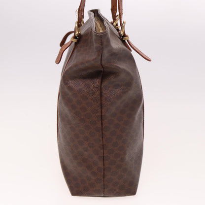 Luxury CELINE Macadam Canvas Tote Bag PVC Brown 78833