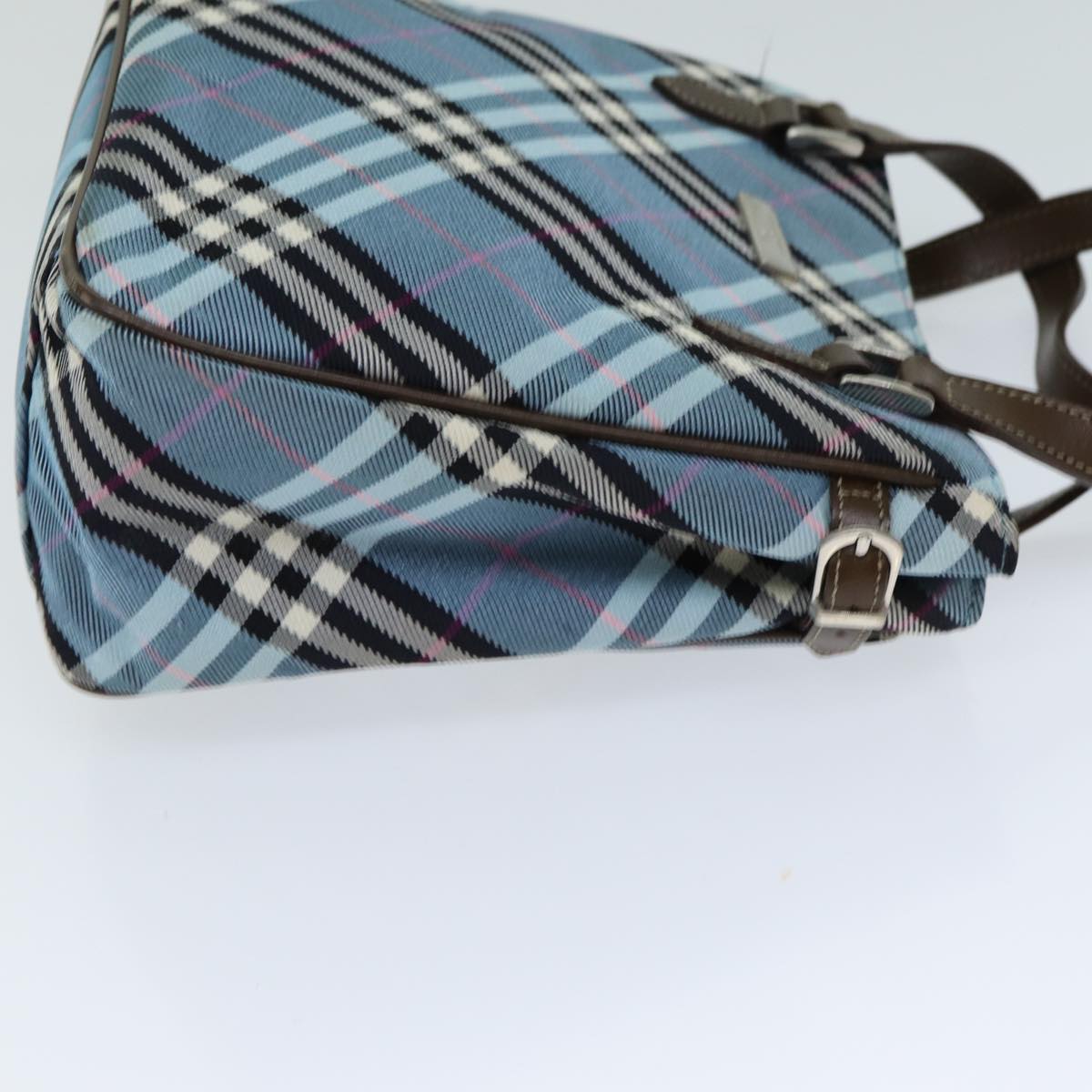 Burberry Nova Label Nylon Brown Handbag Style 4
