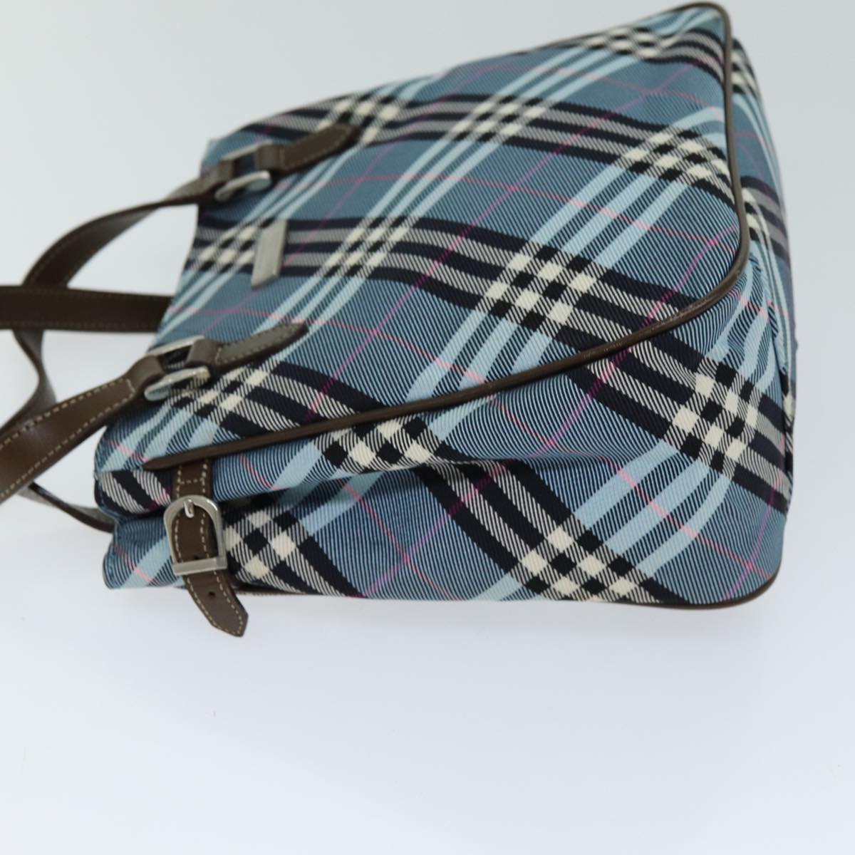 Burberry Nova Label Nylon Brown Handbag Style 4