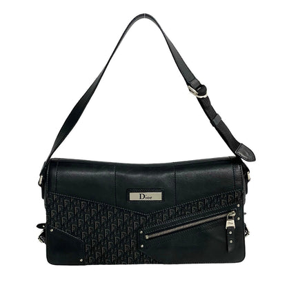 Dior Shoulder Bag Leather, Canvas black Trotter Pattern Street chic Women Rovelle Bags
