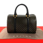 CELINE Boston Duffel bag Leather, PVC black Macadam Brazon Women(Unisex)