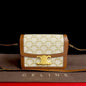 CELINE Shoulder Bag Leather, PVC Brown Triomphe logo Metal Teen Triomphe Women